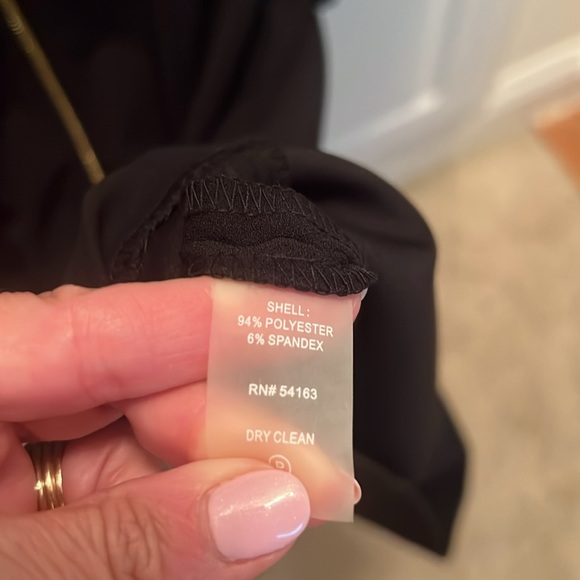 Calvin Klein Black Sheath Dress with Bell Sleeves 8 NWT - Picture 6 of 6